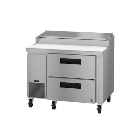 Hoshizaki Refrigerator, Single Section Pizza Prep Table, Stainless Drawers PR46B-D2